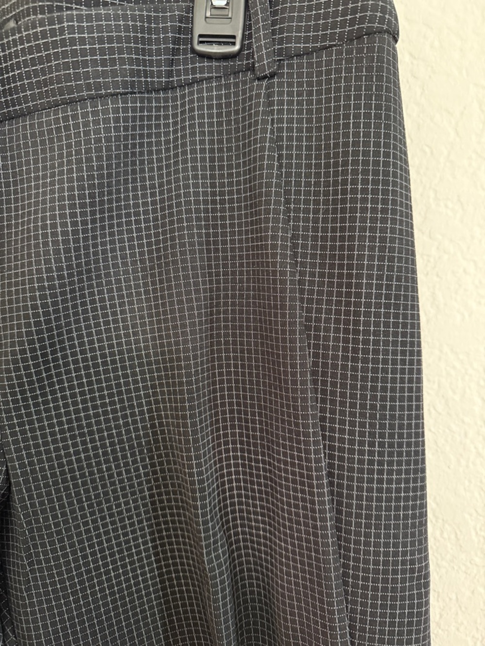 Amanda & Chelsea Black Micro-Check Dress Pants / Trousers - Picture 5 of 8
